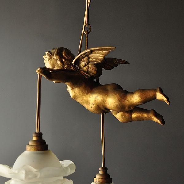 アンティーク天使ランプ/フランスアンティーク雑貨・家具のSibora