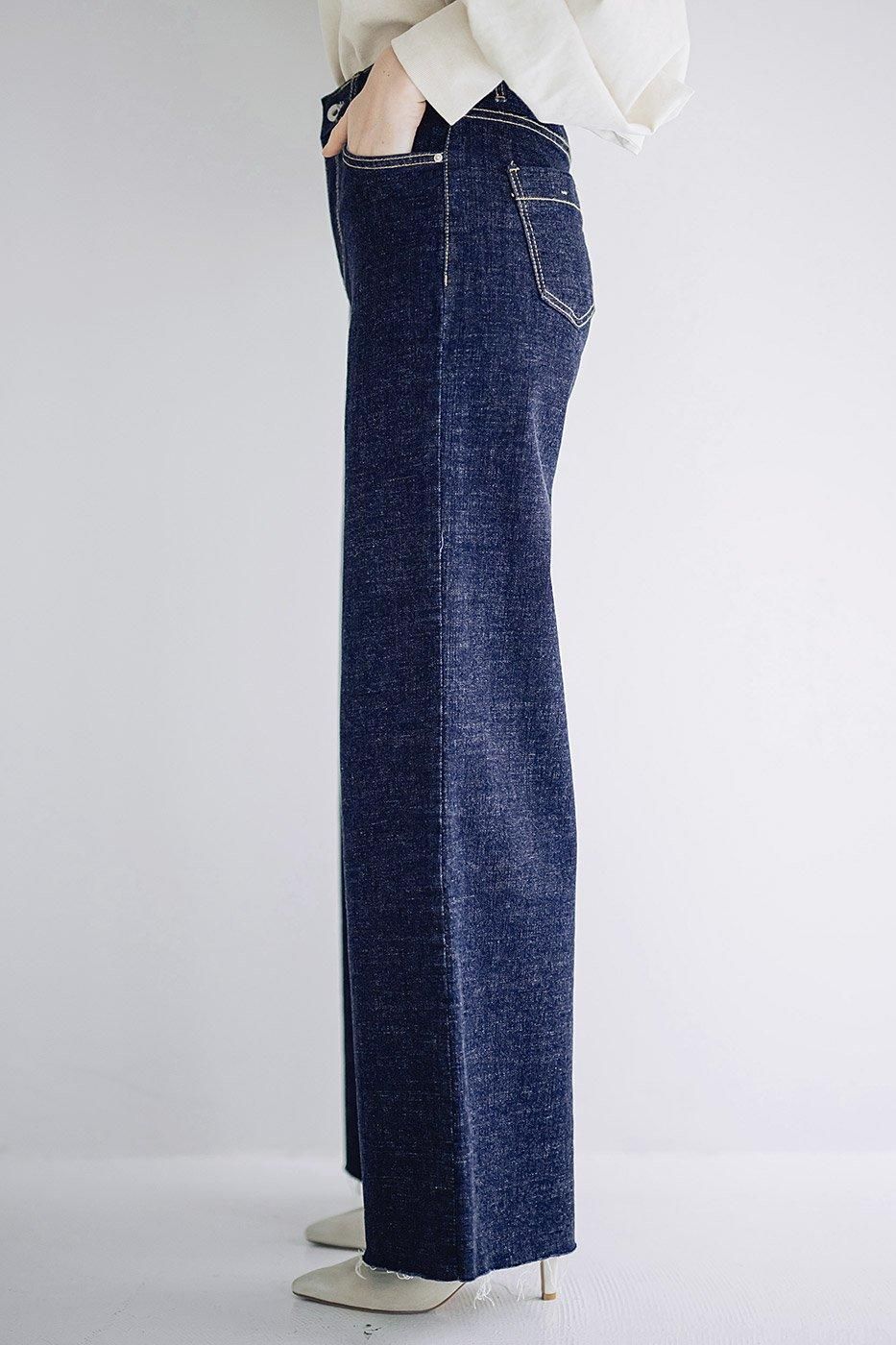 INDIMARK カットオフ ワイド デニム インディゴ WJ155