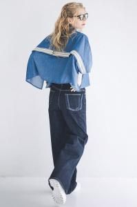 INDKNIT サイドラインワイド | ブラック WK009- インディマーク