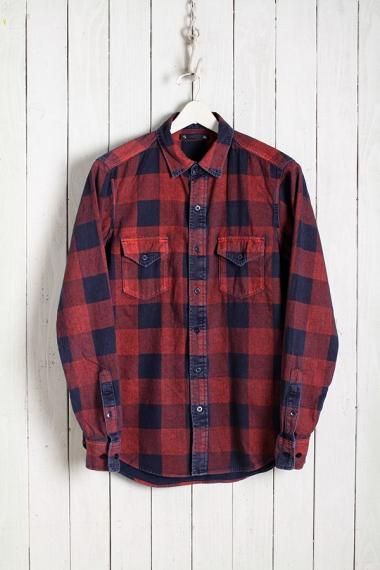 MINEDENIM(マインデニム)チェックシャツ〈通販/19AW〉#RPT｜イエロー