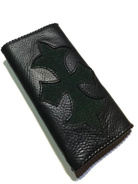 A&G エーアンドジー 革ウォレット 財布［green］シャーク×スティング