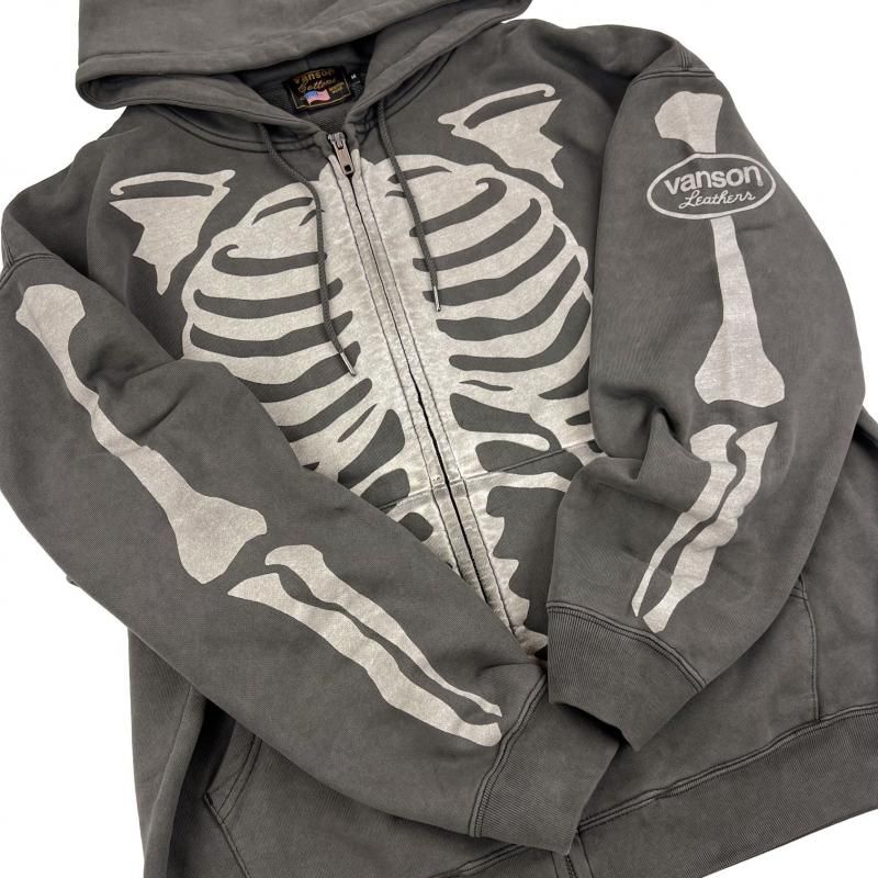 VANSON / BONE ZIP UP HOODIE - GANGSTA MARKET 【ギャングスタ