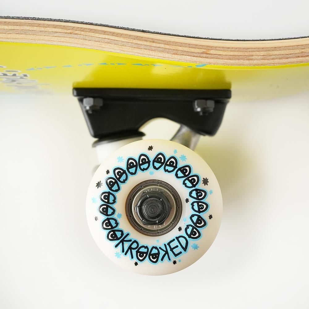KROOKED ( クルキッド ) コンプリートデッキ STYLE YELLOW 【 8.0