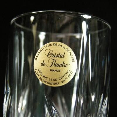 ☆フランス製 CRISTAL DE FLANDRE 高品質クリスタル製 5BOUQUET