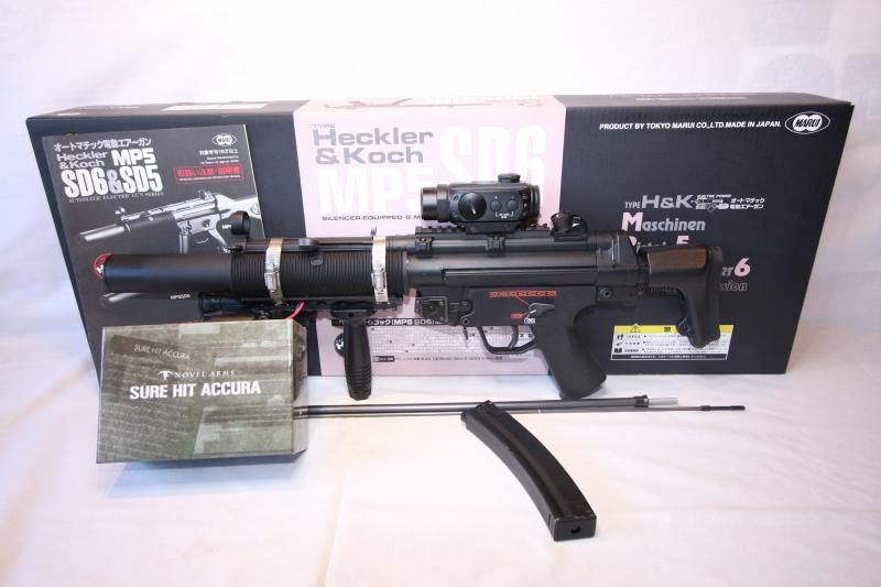 中古・特価品】東京マルイ製 MP5 SD6 外装カスタム - ミリタリーギア