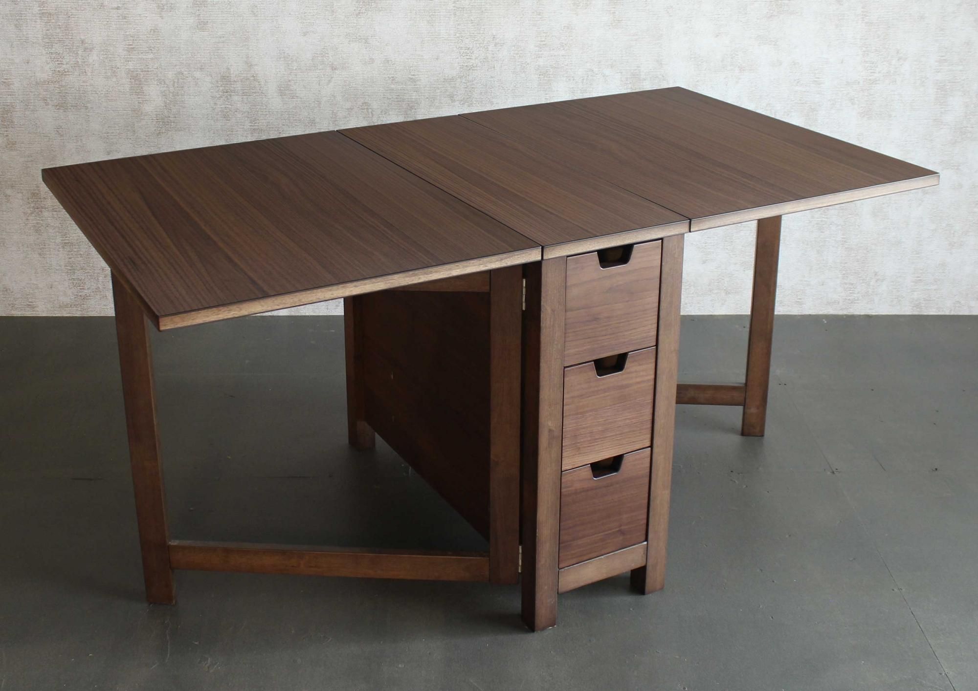 バタフライ式伸長 折りたたみ バタフライテーブル W146～28 D890 h72