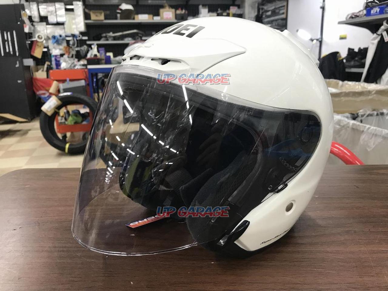 SHOEI J-FORCEⅡ jforce2 M ジェットヘルメット 白 SHOEI ヘルメット J