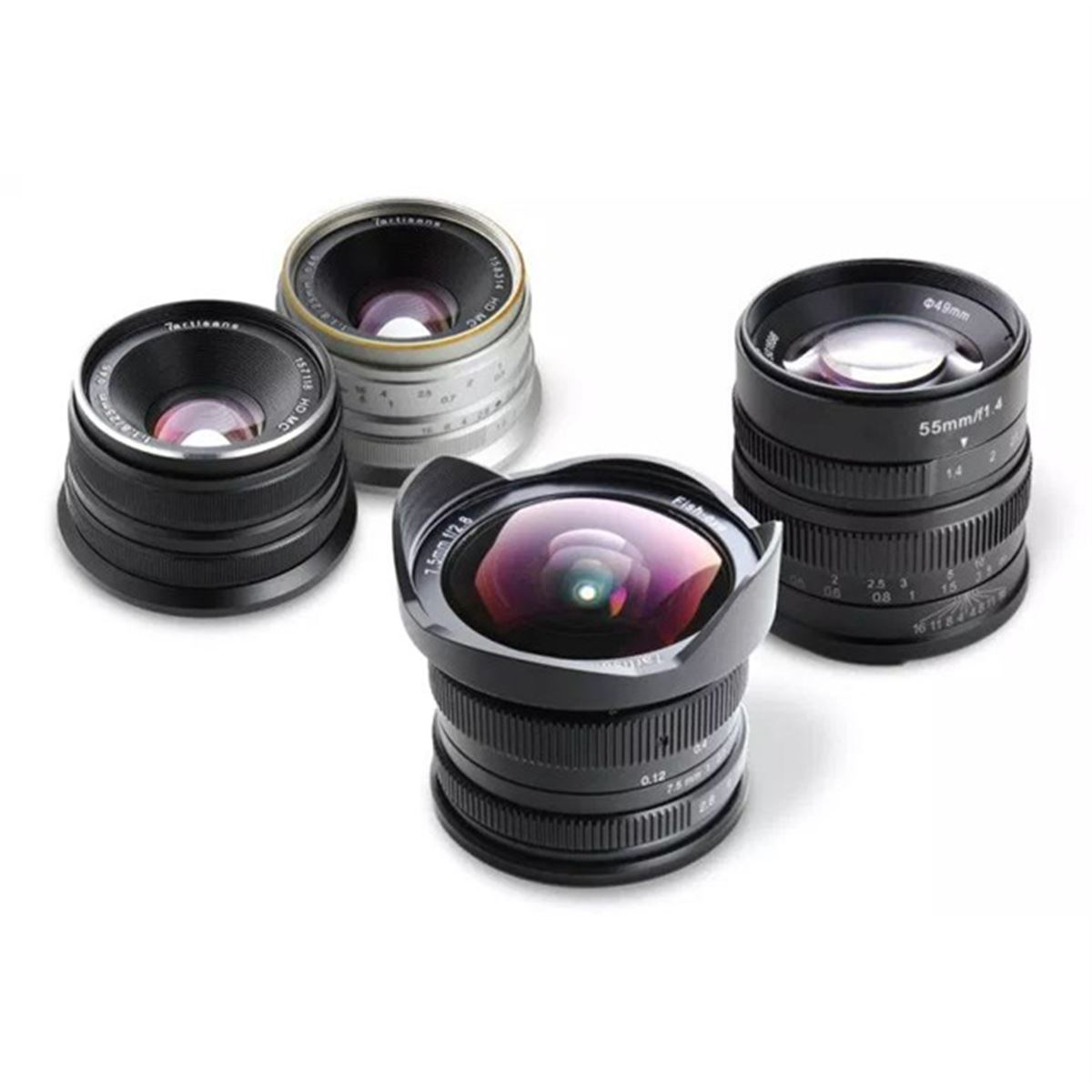 七工匠のミラーレス用交換レンズが発売、13,000円の25mmF1.8など