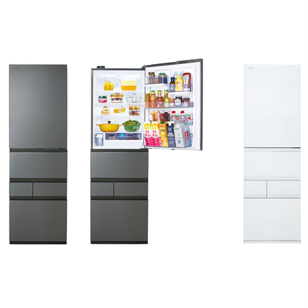 東芝、幅60cmの5ドア冷凍冷蔵庫「GR-V500GT」「GR-V450GT」 - 価格.com