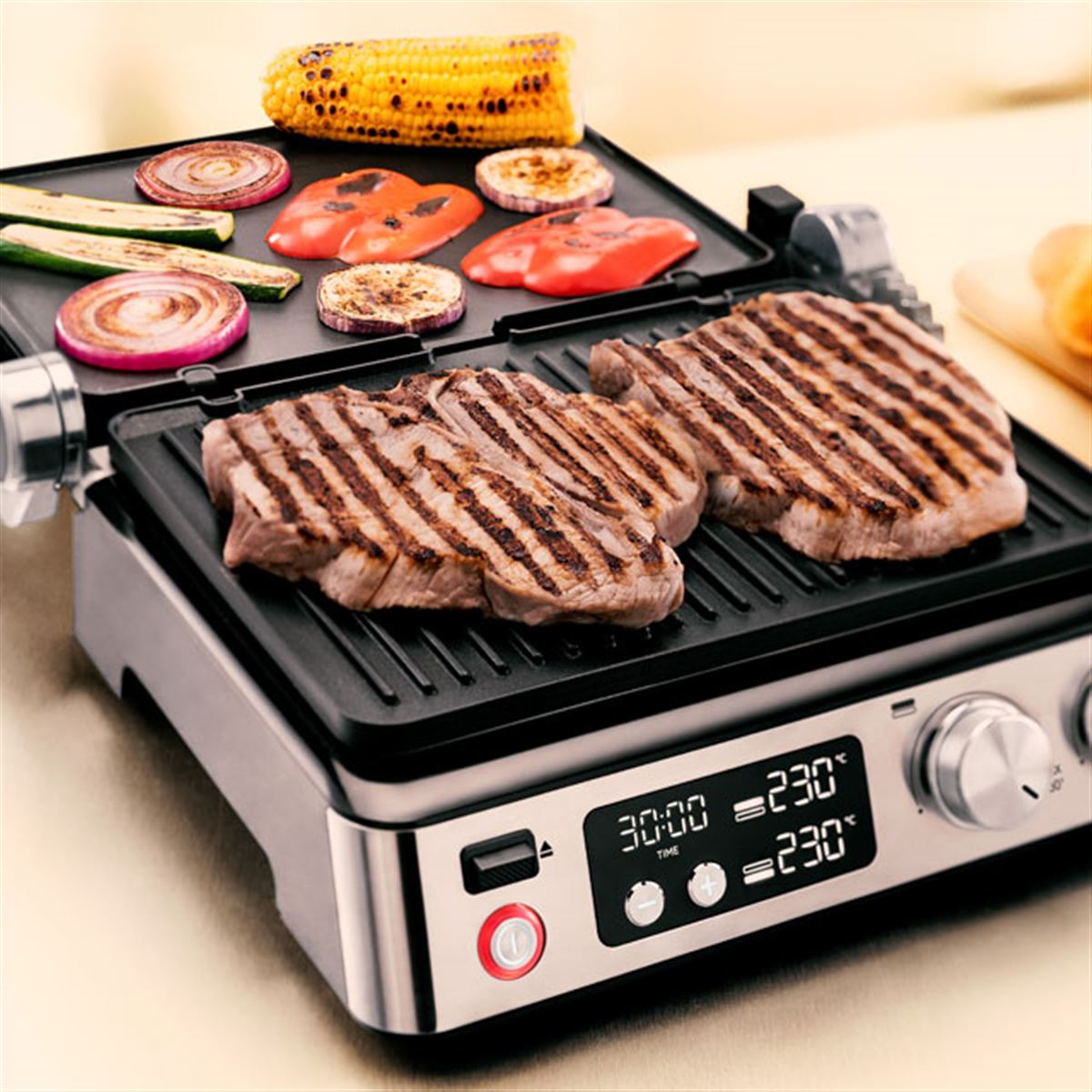 ブラウン、3つの調理ポジションを選べるグリル調理家電「マルチグリル