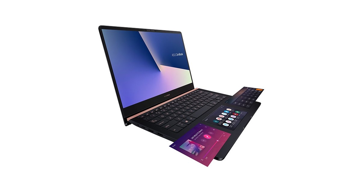 ASUS、ScreenPadを搭載した14型ノートPC「ZenBook Pro 14 UX450FDX