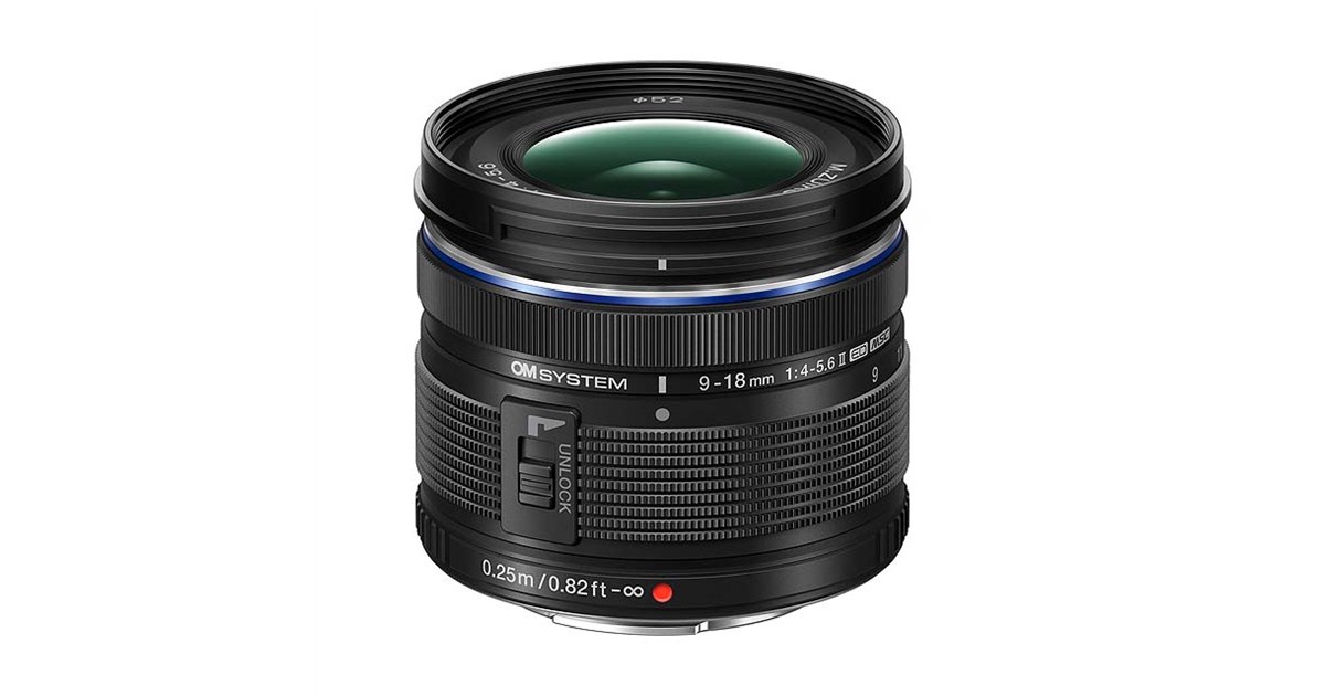 OMデジタル、超広角ズーム「M.ZUIKO DIGITAL ED 9-18mm F4.0-5.6 II