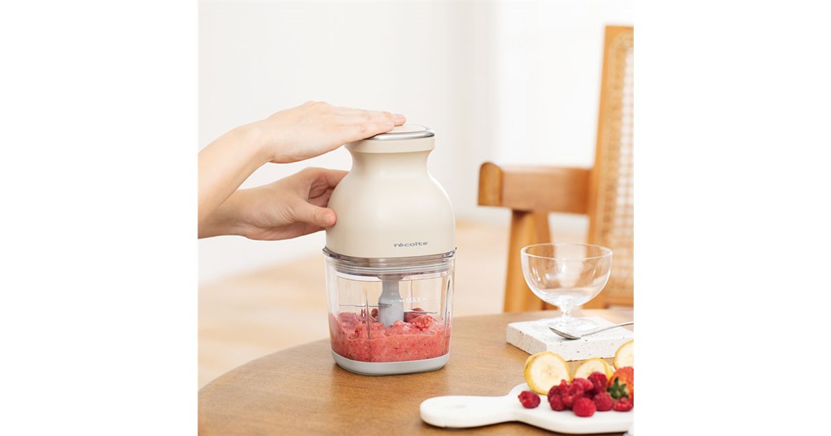 レコルト、フードプロセッサー「カプセルカッター」にコードレスタイプ