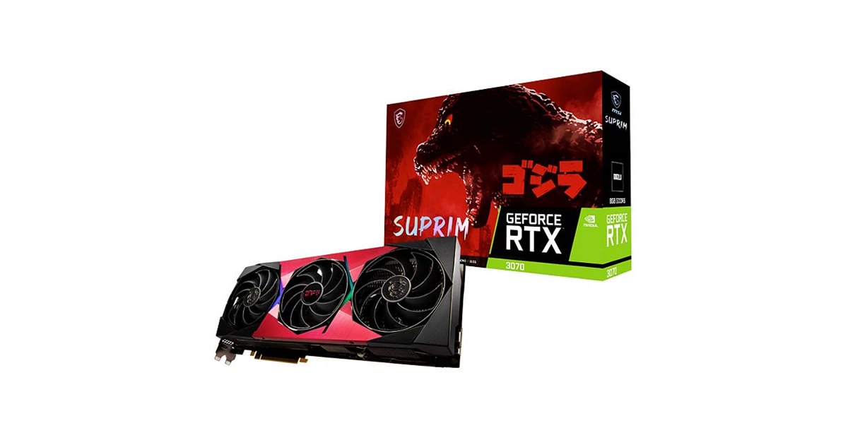 MSI、「ゴジラ」とコラボした1000本限定のビデオカード - 価格.com