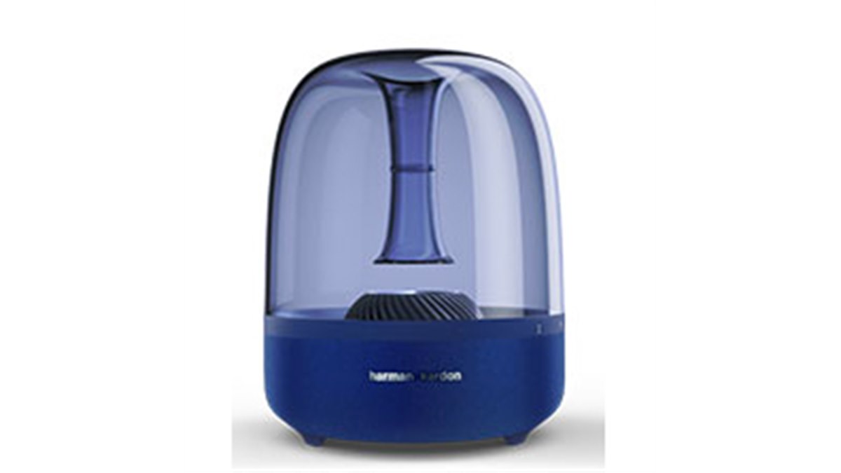 harman/kardon、スケルトンボディのBTスピーカー「AURA STUDIO」新色