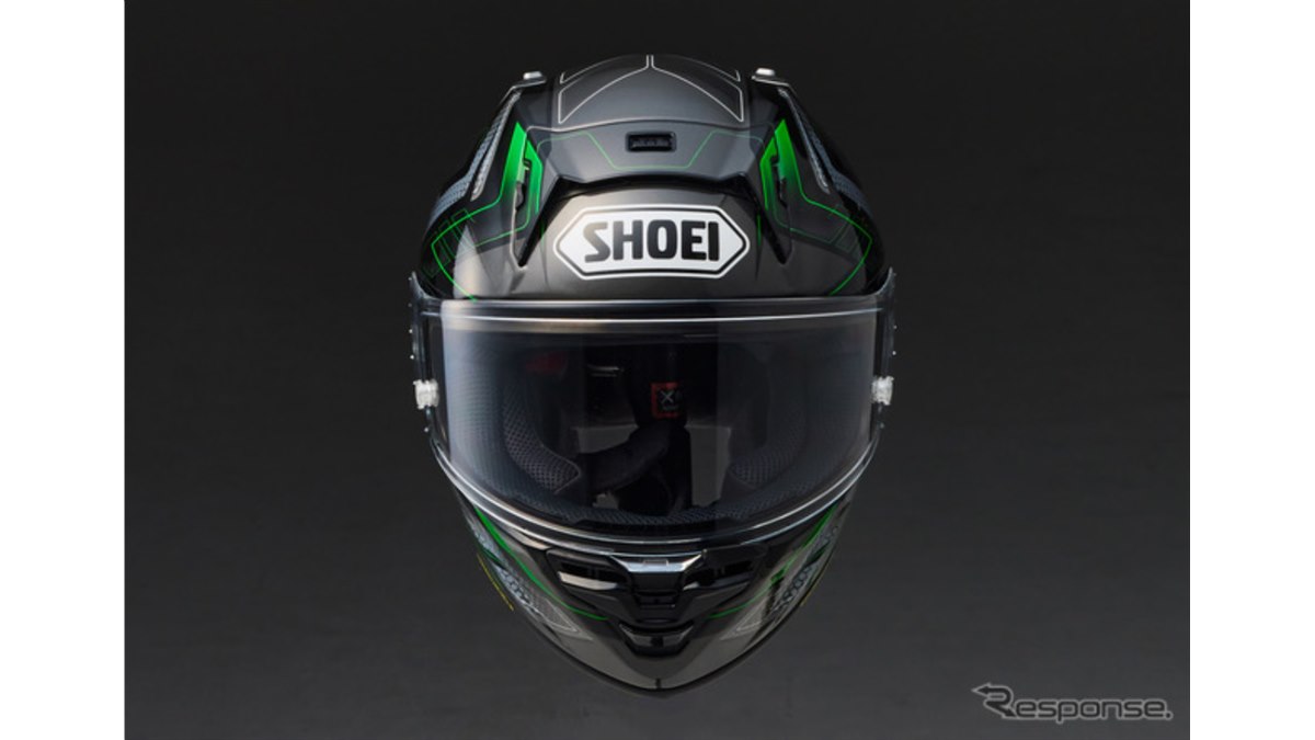 カワサキとSHOEIがコラボ、フルフェイスヘルメット『X-Fifteen』に限定