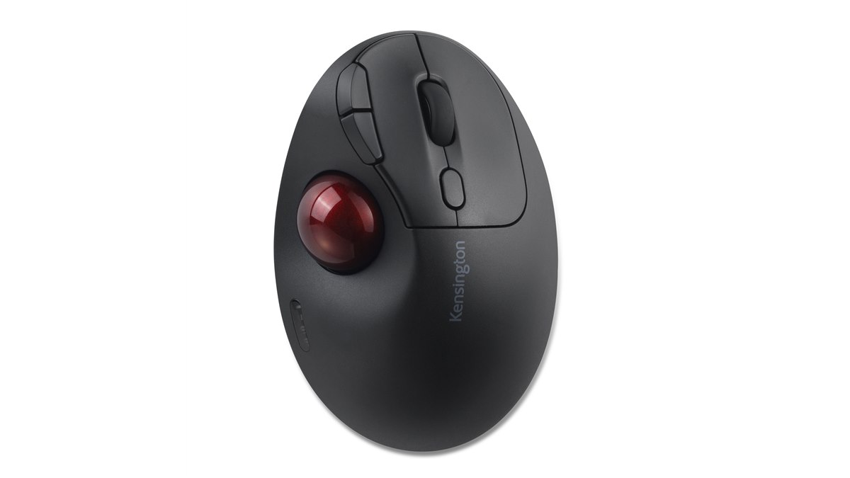 Kensington、エントリーモデルのトラックボール「TB450 EQ（レッド