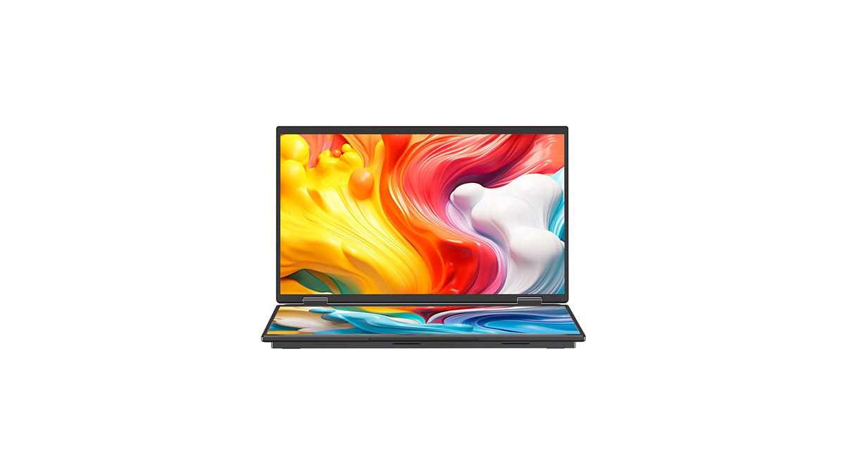 MINISFORUM、ケーブル1本で2画面表示を実現する15.6型デュアルモバイル