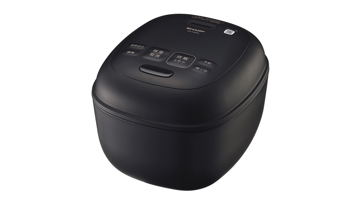 シャープ、丸みを帯びた新デザインのマイコンジャー炊飯器3合炊き