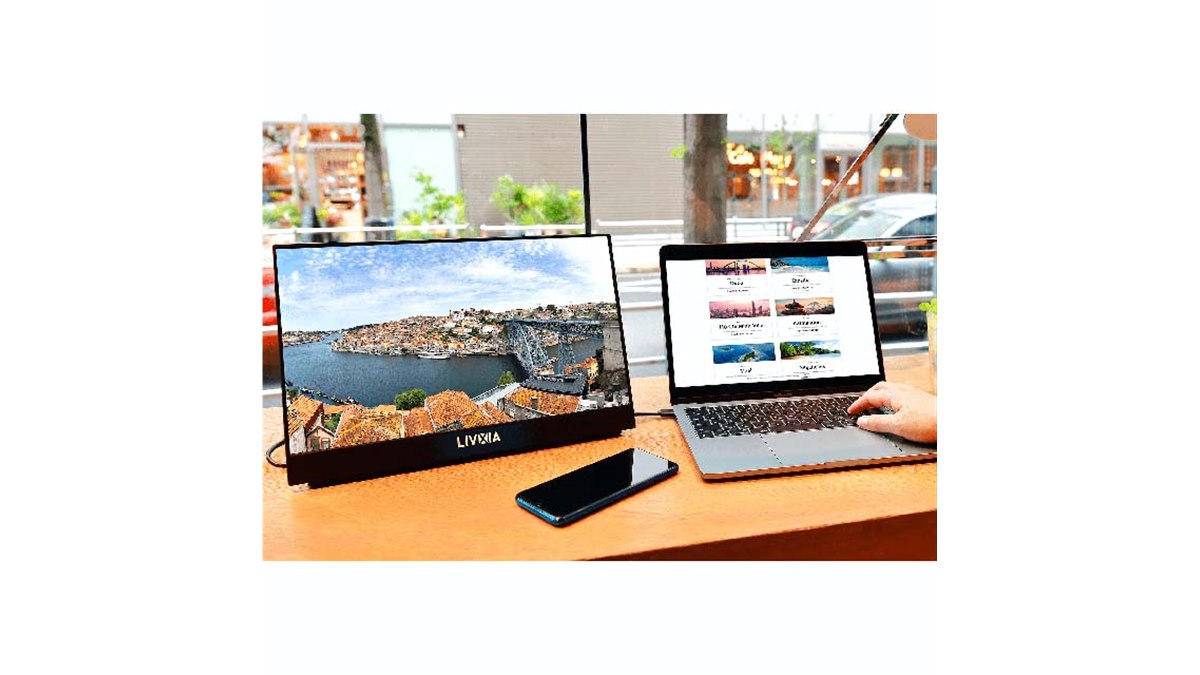 LIVXIA、タッチ操作に対応した15.6型モバイルディスプレイ「LX156TSL