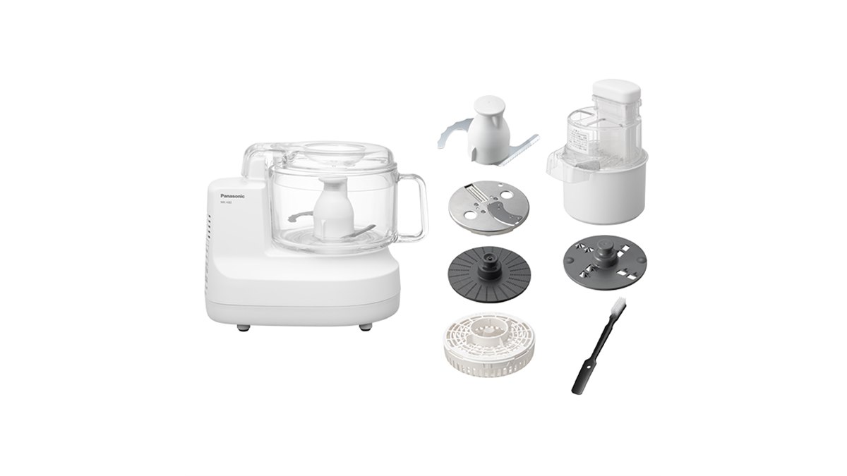 パナソニック、4種のカッターを搭載したフードプロセッサー「MK-K82