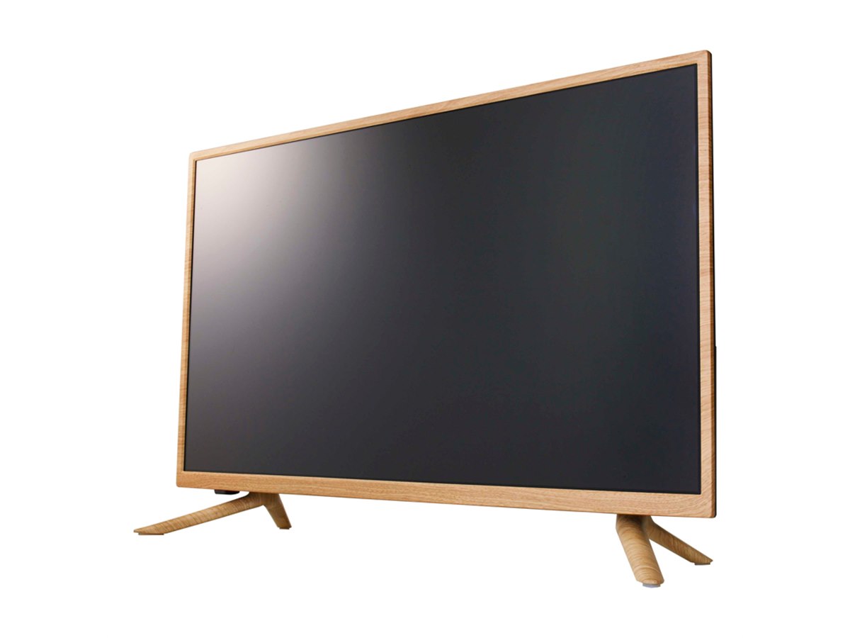 どこか懐かしい、木のぬくもりを感じる木目調の32型液晶テレビ2機種