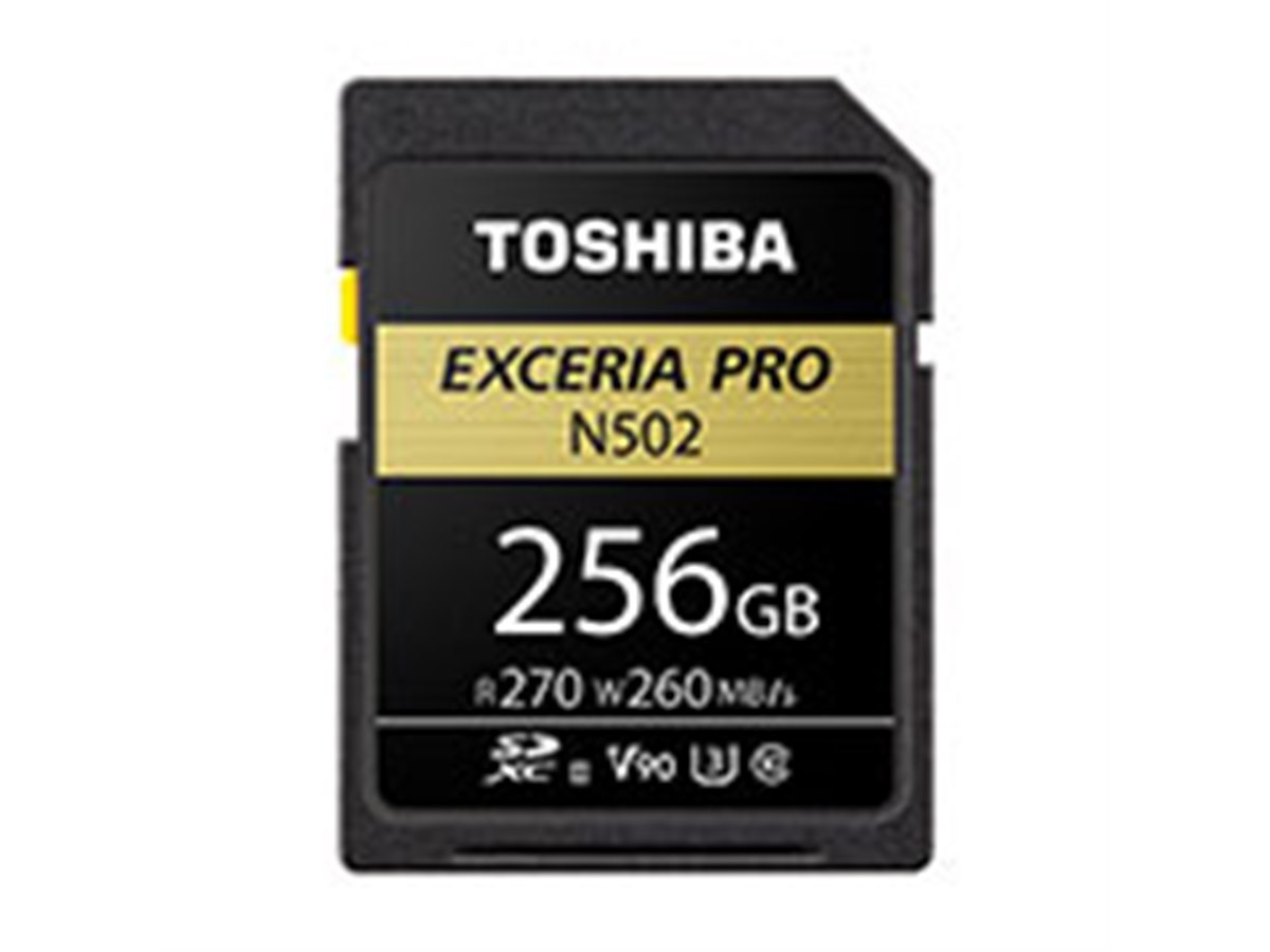 東芝メモリ、V90に対応した最大270MB/秒のSDカード「EXCERIA PRO N502