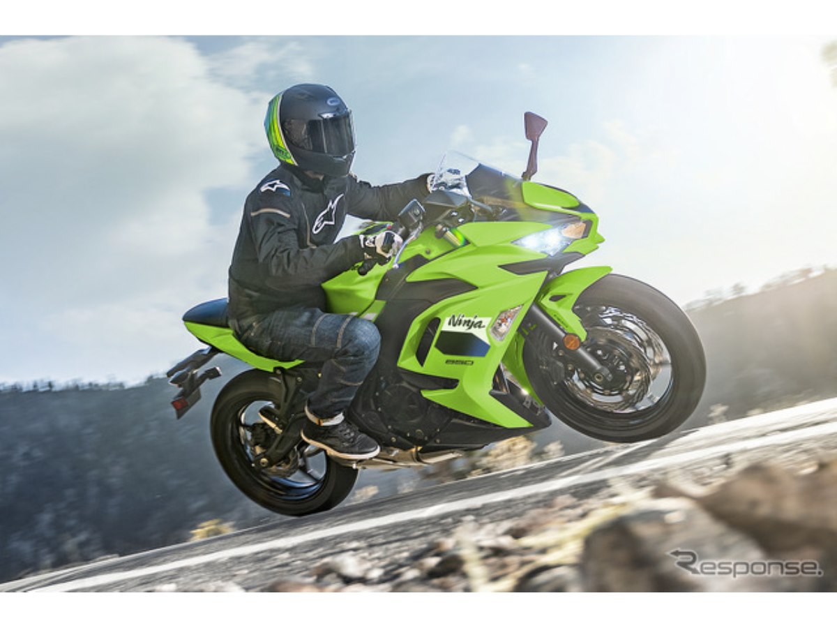 カワサキ『Ninja 650』2026年モデル発売へ、カラー＆グラフィック変更