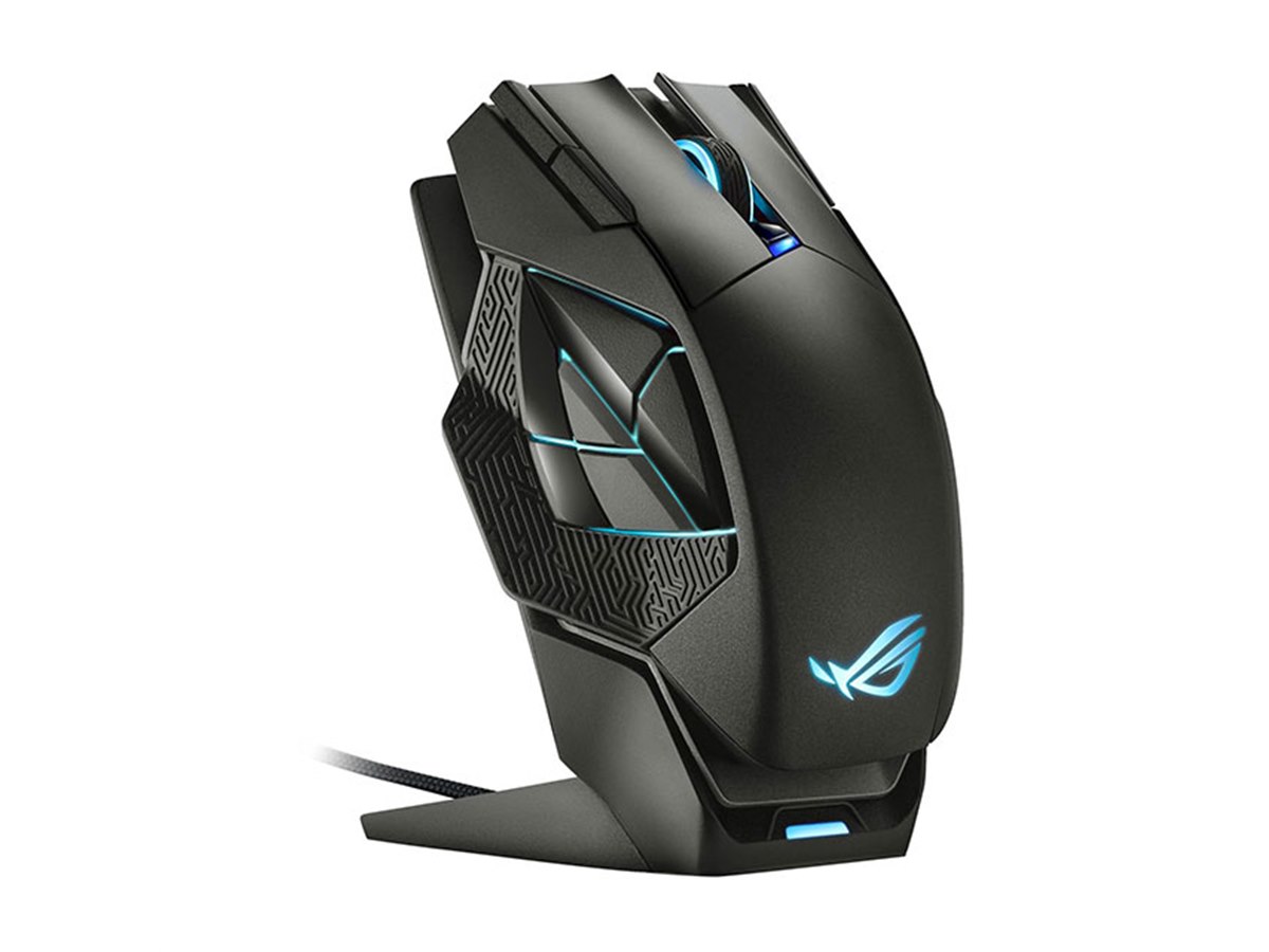 ASUS、12個のプログラム可能なボタンを搭載したワイヤレスマウス「ROG