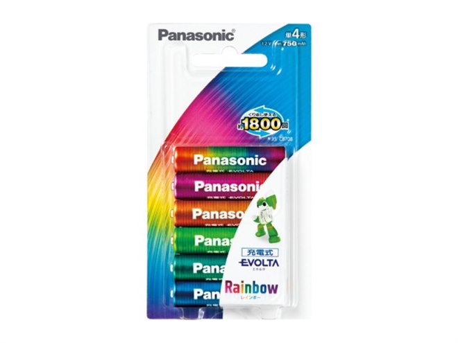 パナソニック、カラフルな充電式エボルタ - 価格.com