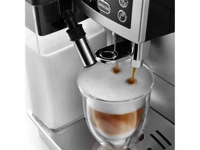 デロンギ、ミルクの甘いカプチーノが作れる全自動エスプレッソマシン