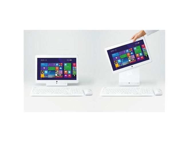 富士通、980gの15.6型液晶が本体から分離する「LIFEBOOK GH77/T
