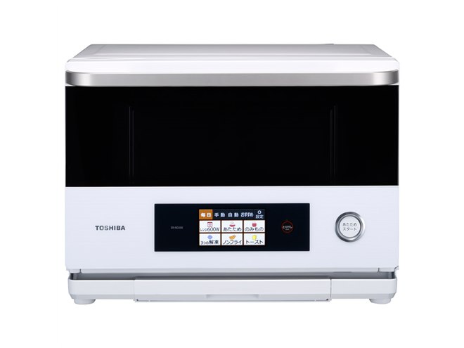 東芝、自動調理300メニューをカラー＆タッチ液晶で選べる「石窯ドーム