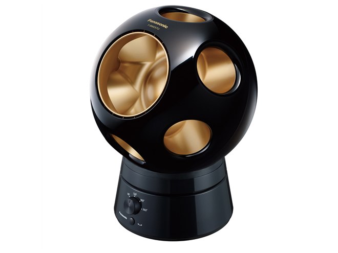 パナソニックのボール型創風機「Q」に越前漆モデル、首振りスタンド