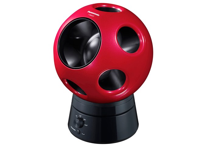 パナソニックのボール型創風機「Q」に越前漆モデル、首振りスタンド