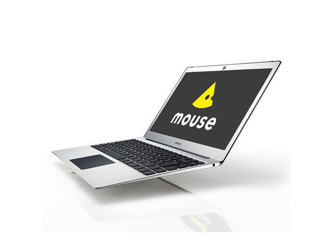 mouse、厚さ12.9mm、重さ1.3kg、アルミボディを採用した13.3型ノートPC