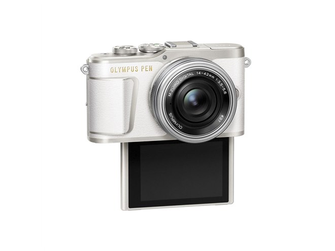 オリンパス、シンプルで上質なデザインの小型ミラーレス「PEN E-PL9
