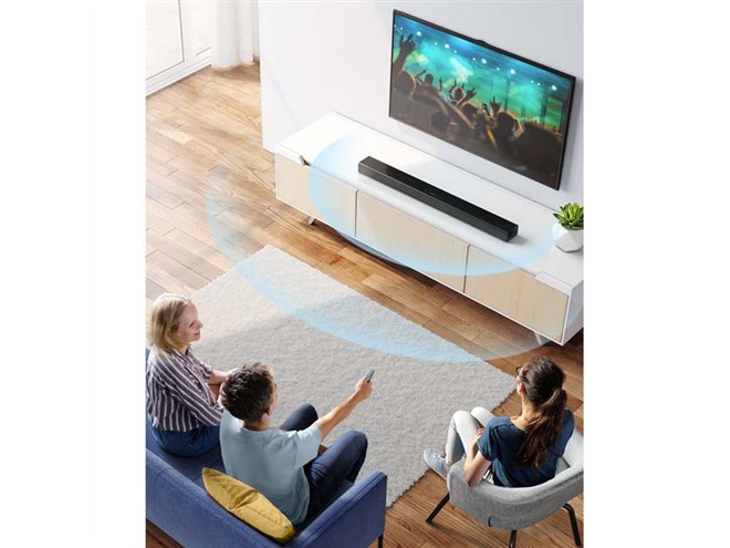 Anker、スリムな筐体ながら100W出力のサウンドバー「Soundcore Infini