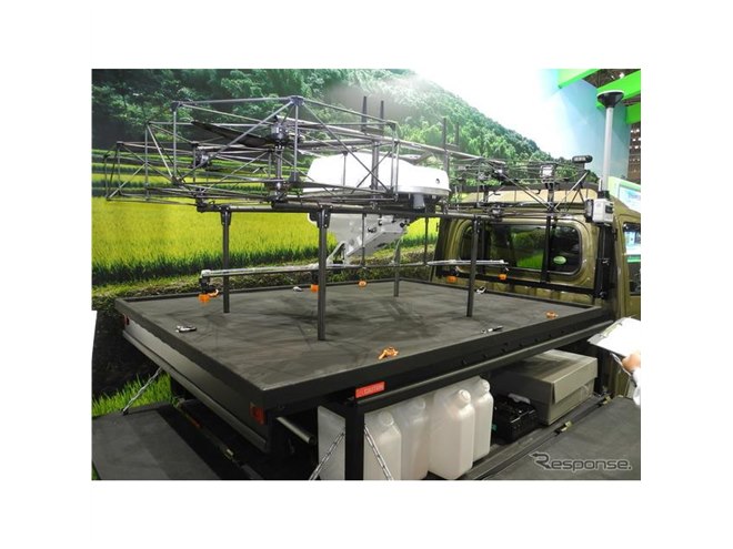 ダイハツが軽“空母”を開発、ドローンが離発着…次世代農業EXPO 2019