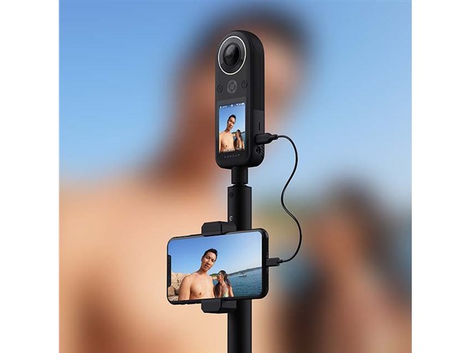 KANDAO、1/1.7型センサーを搭載した360度8KVRカメラ「QooCam 8K