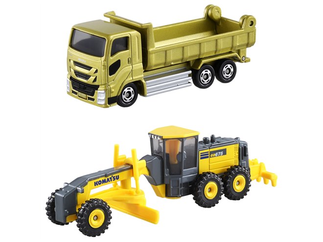 タカラトミー、ダンプカーやミキサー車などトミカ50台の「工事現場50台