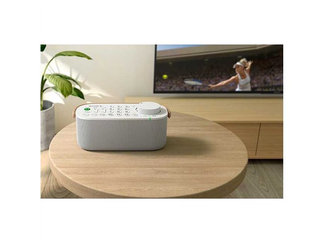ソニー、声用スピーカーを搭載した「お手元テレビスピーカー SRS