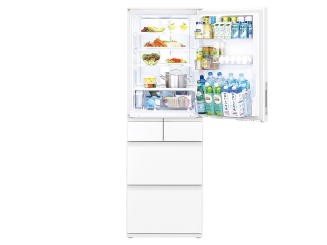 シャープ、幅60cmのスリムな412Lプラズマクラスター冷蔵庫「SJ-X415H