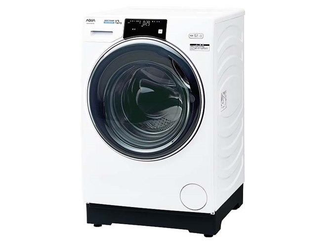 AQUA、水平ドラムを採用したドラム式洗濯乾燥機「まっ直ぐドラム