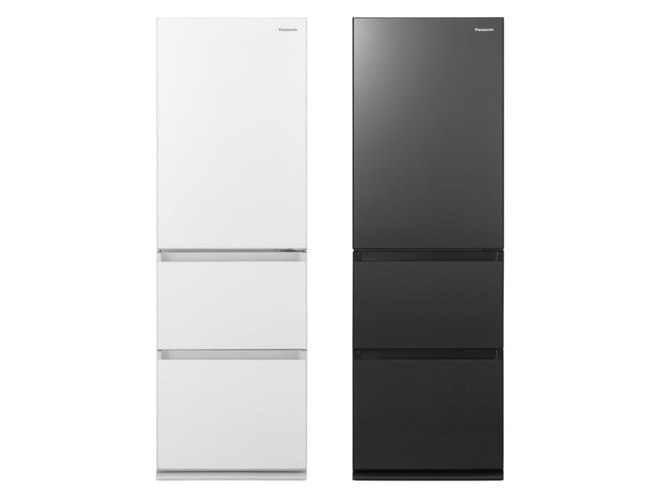 パナソニック、前面フレームレスの3ドア冷蔵庫「NR-C372GN」など