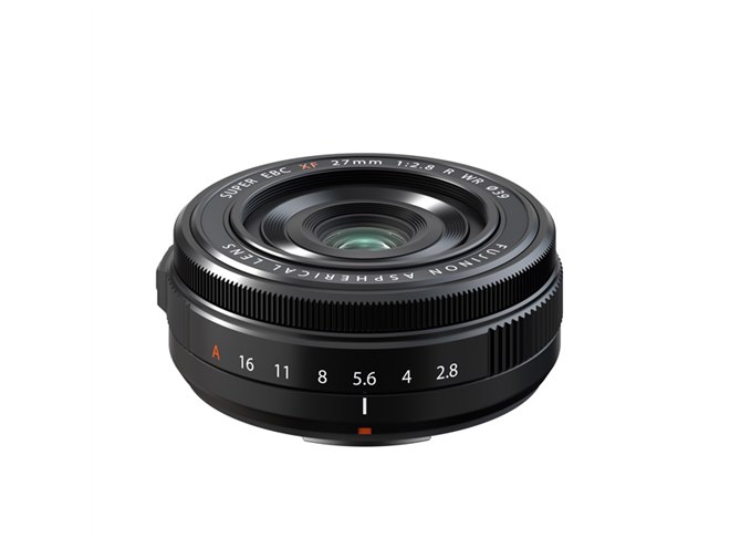 富士フイルム、長さ23mmの標準単焦点レンズ「XF27mmF2.8 R WR」を3/11