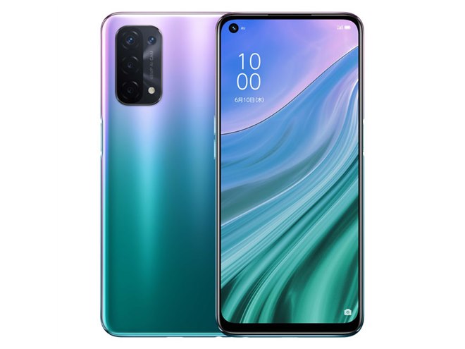 au、90Hz駆動の約6.5型液晶を搭載した5Gスマホ「OPPO A54 5G OPG02