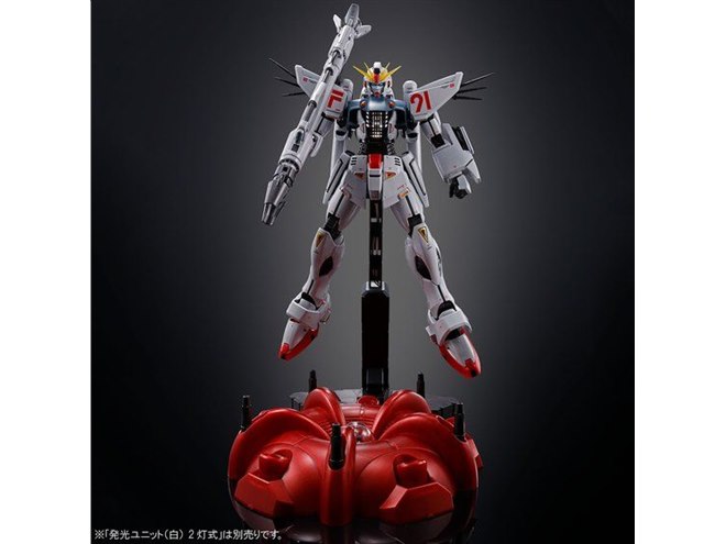 チタニウムフィニッシュ加工のMGガンプラ「ガンダムF91」、ラフレシア