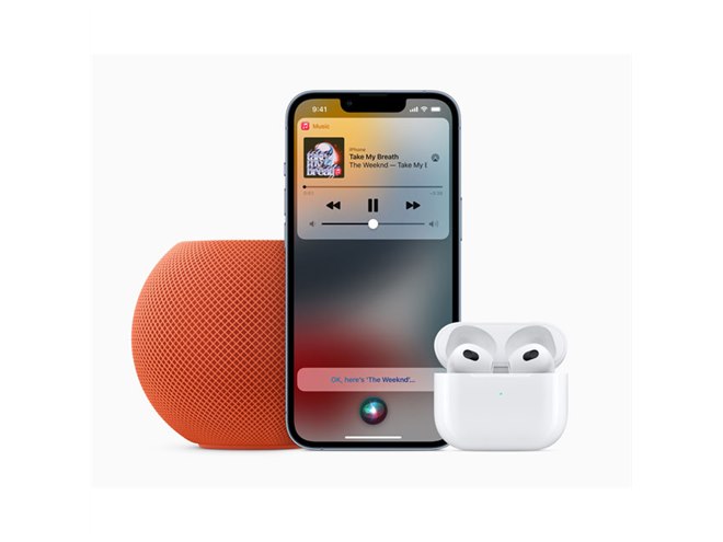 アップル、スマートスピーカー「HomePod mini」に新色イエロー