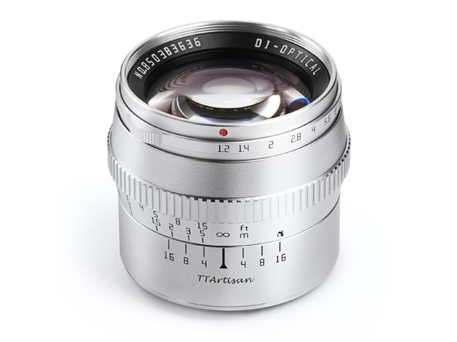 TTArtisan、中望遠「50mm f/1.2 C シルバー」にソニーE/富士フイルムX